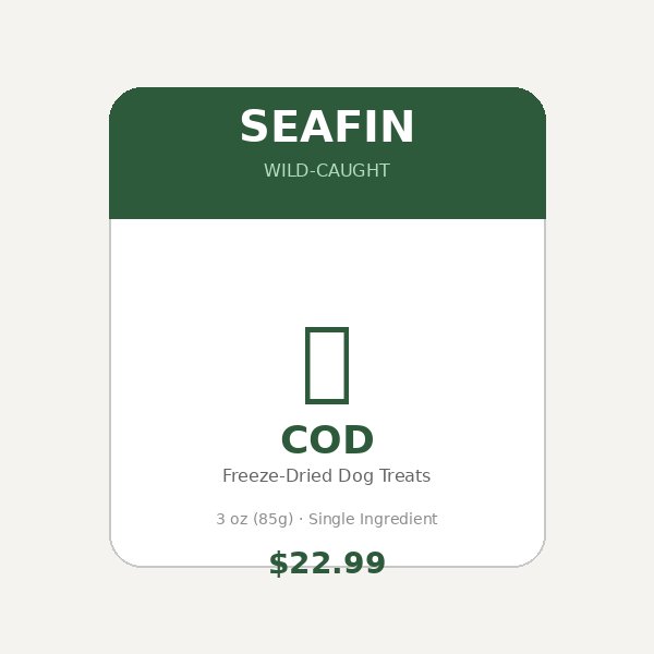 Wild-Caught Cod Freeze-Dried Dog Treats